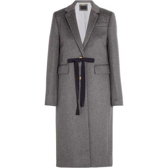 J. Crew Collection Olivia Wool Cashmere Single-Breasted Top Coat Grey Size 8 - Picture 1 of 16